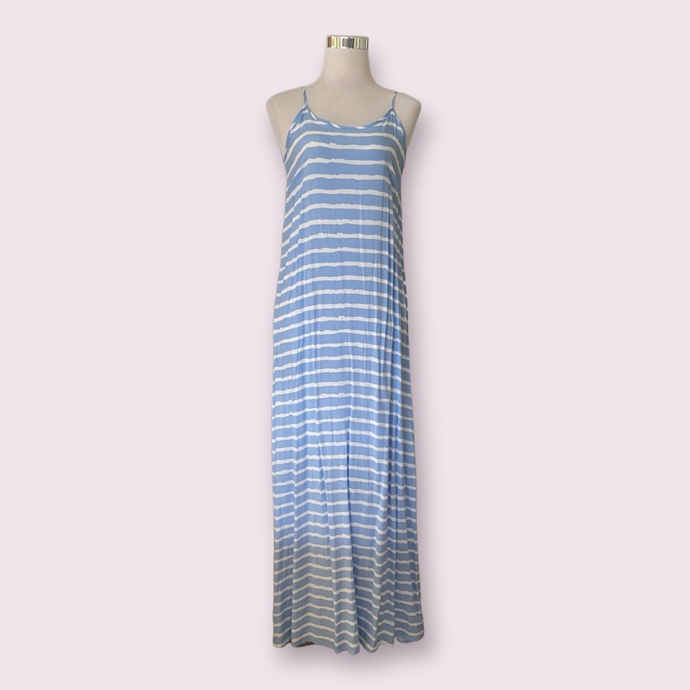 Glassons Blue And White Striped Maxi Dress - Picture 3 of 5
